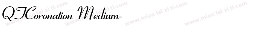 QTCoronation Medium字体转换
